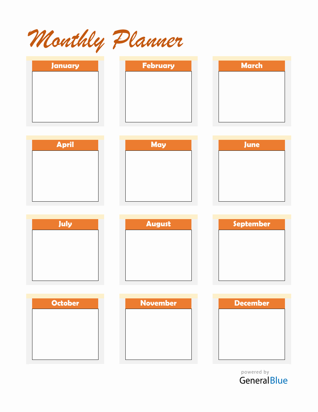 Free Word Planner (Word)