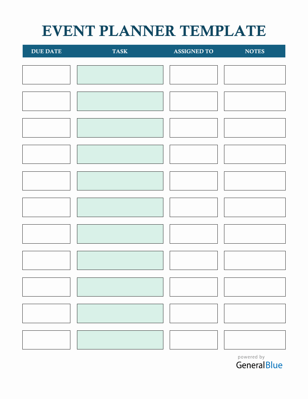 Event Planner Template in Word (Editable)