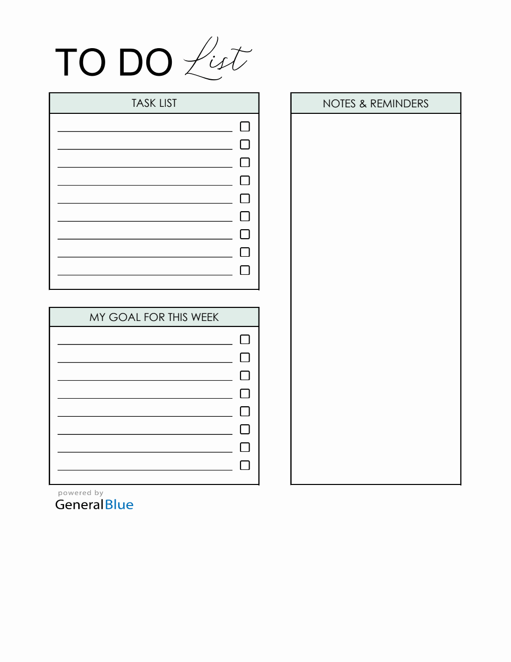 Free To Do List Template - Downloadable in Excel