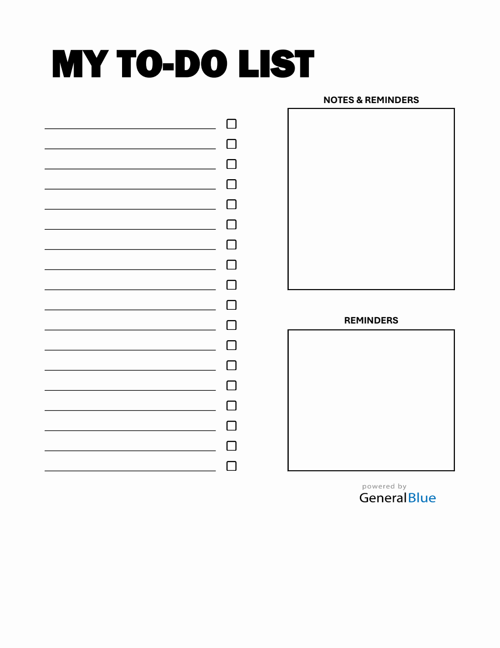 Free To Do List Template - Fillable in Excel