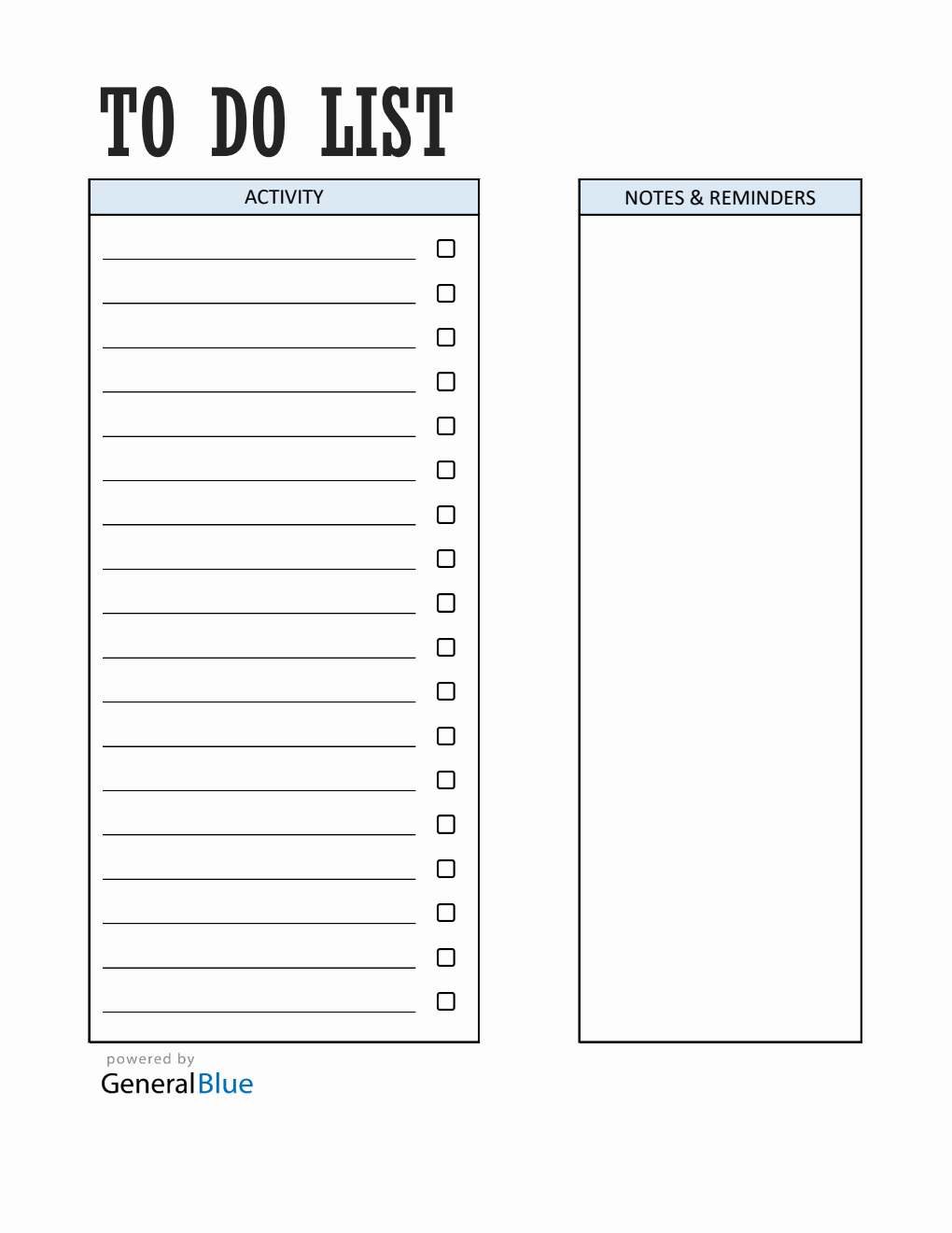 Free To Do List Template - Editable in Excel