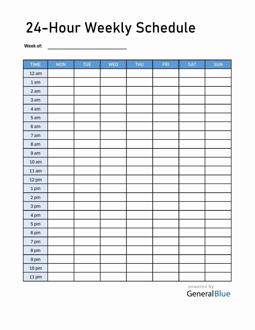 Weekly Schedule Template Excel – Plan Every Hour of Your Week!